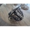 Lustre en fer noir 