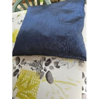 Coussin bleu pétrole