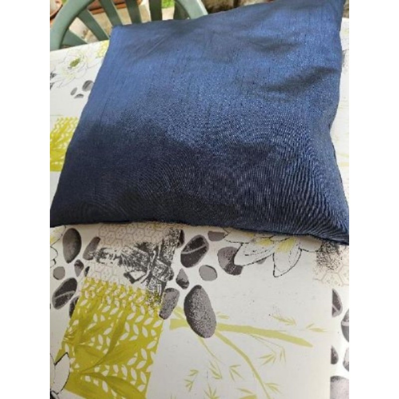 Coussin bleu pétrole