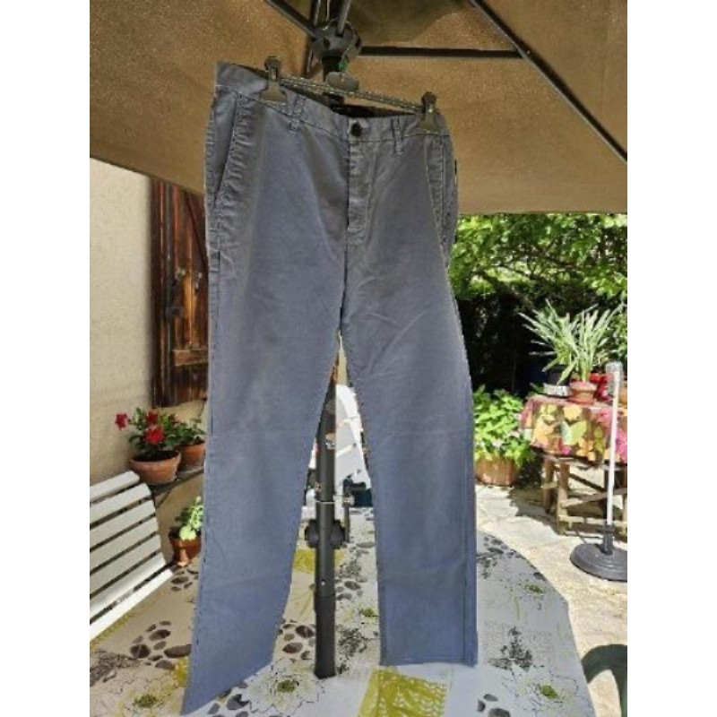Pantalon bleu Zara Man T.42