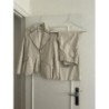 Tailleur pantalon beige T38 Mango 
