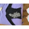 Top dentelle avec strass TXS Hervé Léger 
