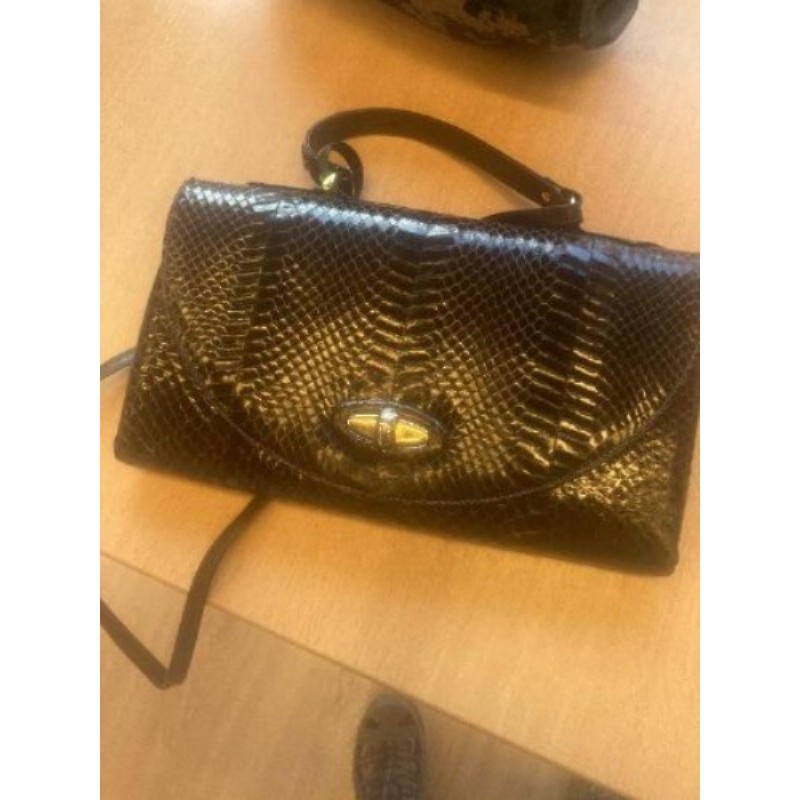 Sac pochette en Python véritable 