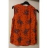 Tee-shirt  PRIMARK framboise avec bouquets de fleurs  T. 40
