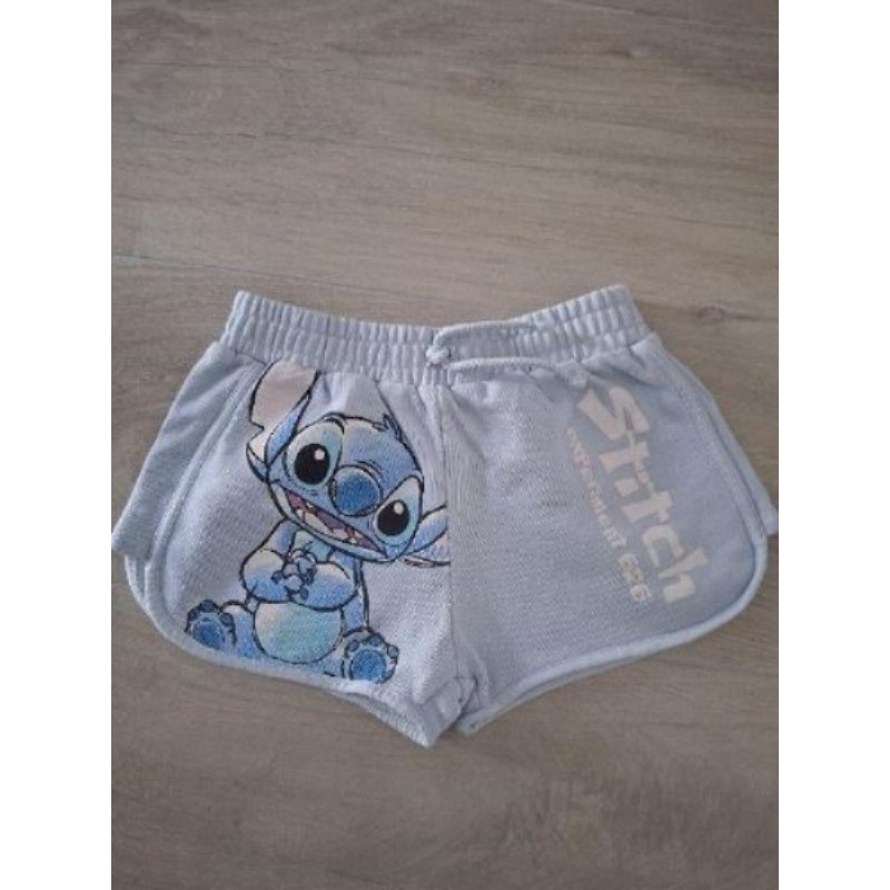 Short bleu ciel stitch Zara 9ans