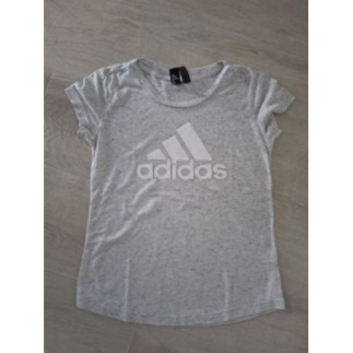 Tee-shirt gris chiné adidas...