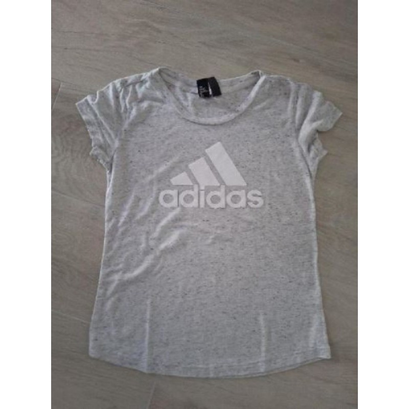 Tee-shirt gris chiné adidas 11/12ans