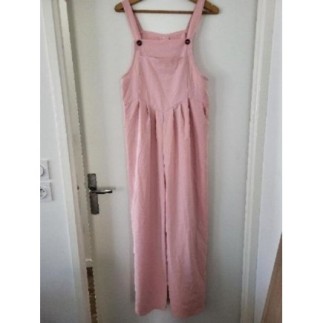 Salopette de grossesse rose...