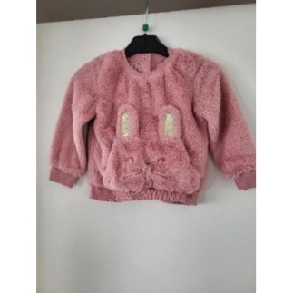 Pull lapin rose 2 ans