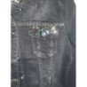 Neuf Veste Jean taille 38 noire strass 