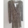 Neuf.  Robe Mango.  Taille XS. Plissé permanent kaki/crème