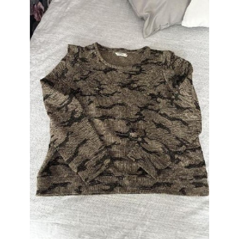 Pull noir et doré Kaporal femme - taille M