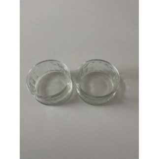 Lot 2 ramequins en verre