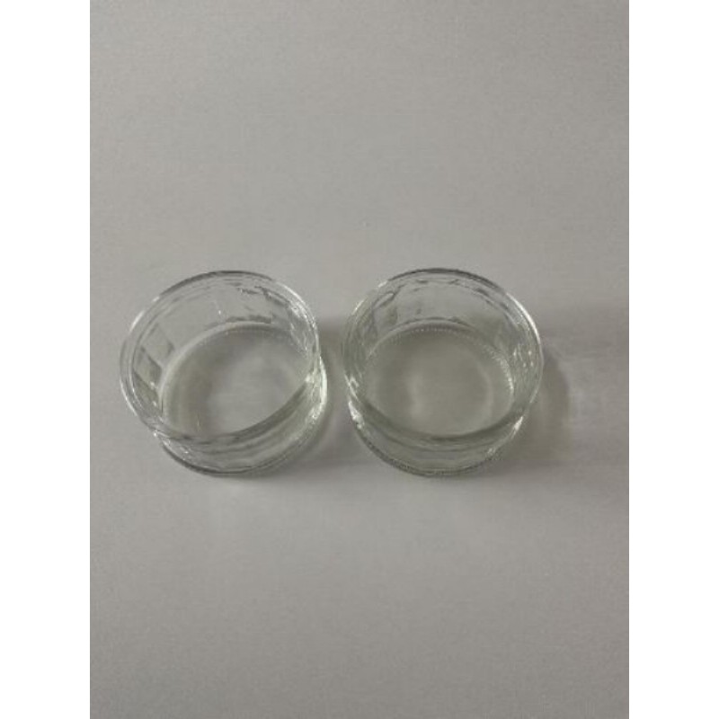 Lot 2 ramequins en verre