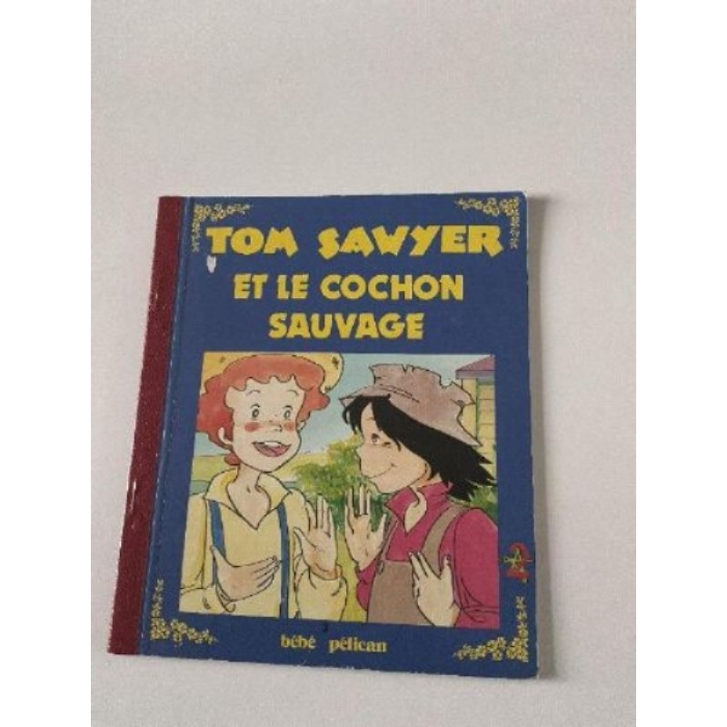 Livre vintage Tom Sawyer et le cochon sauvage