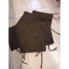 Lot de 5 coussin chaise marron