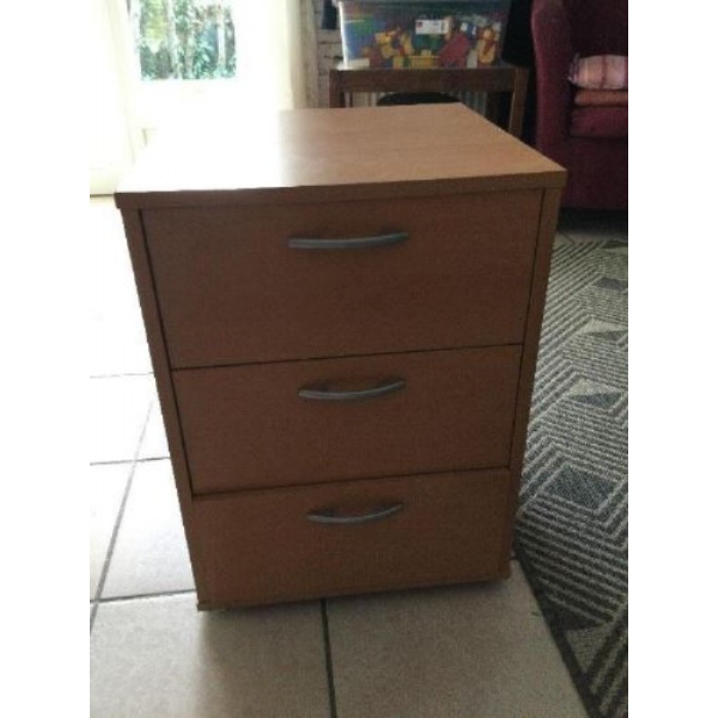 Meuble bureau 3 tiroirs H57xP40xL42