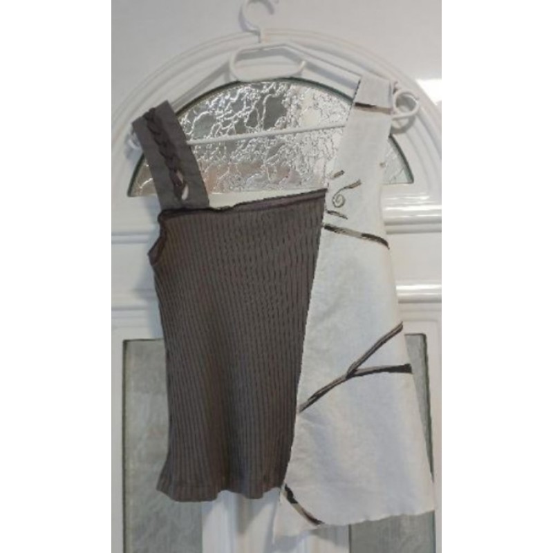 Débardeur 100% coton bicolore taille M