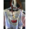 Ceinture Ted rouge taille 80 cms cuir