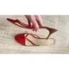Chaussures été - talons- rouge - taille 40