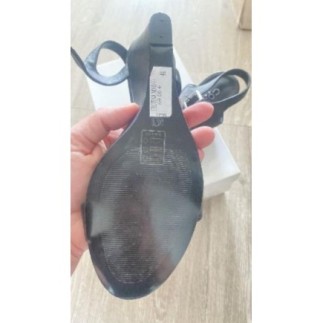 Chaussures neuves - compensées - COSMO- cuir noir - taille 41
