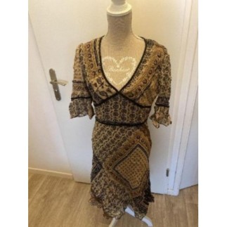 Robe Carroll - beige noir -...