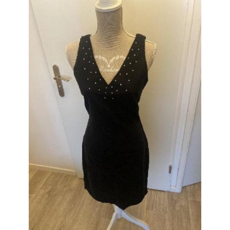 Robe stretch noir- camaïeu - neuve - taille 42