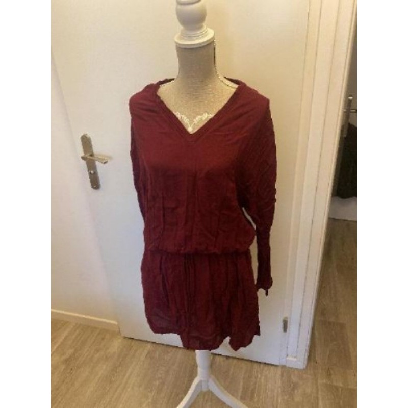 Robe PROMOD manche longues -bordeaux taille 44 