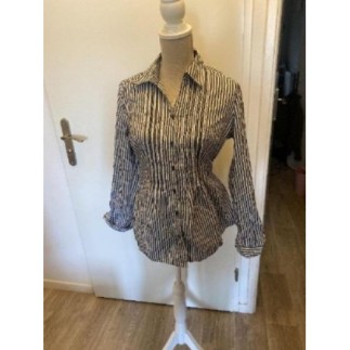 Chemise rayures- blc bleu...