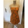 Robe pillée - kaki orange - taille 42