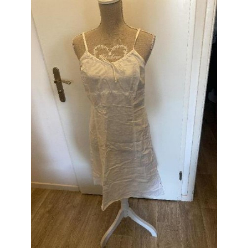 Robe blanche - bretelles - H&M - taille 42
