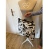 Jupe blc fleurs kaki - taille 42