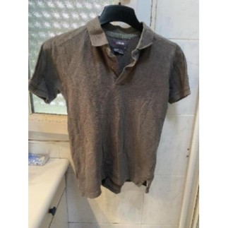 polo été gris garçon 10-12 ans
