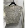pull été vert amende façon crochet femme taille S 