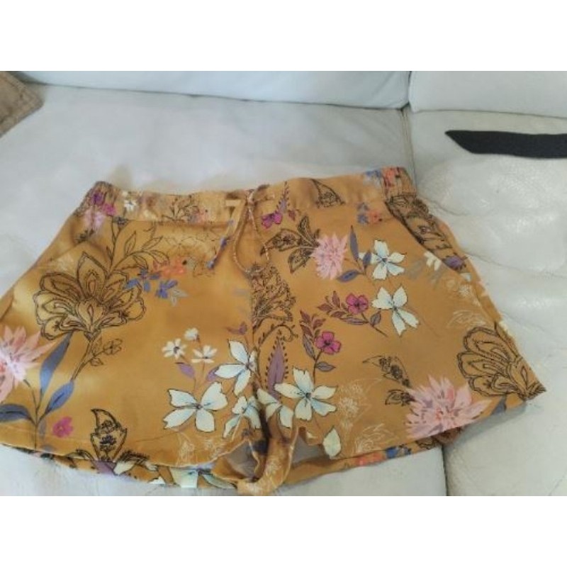 Short satiné etam M 38 curry fleuri 