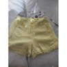 Short 5-6ans Z generation crêpe jaune citron neuf étiquette 