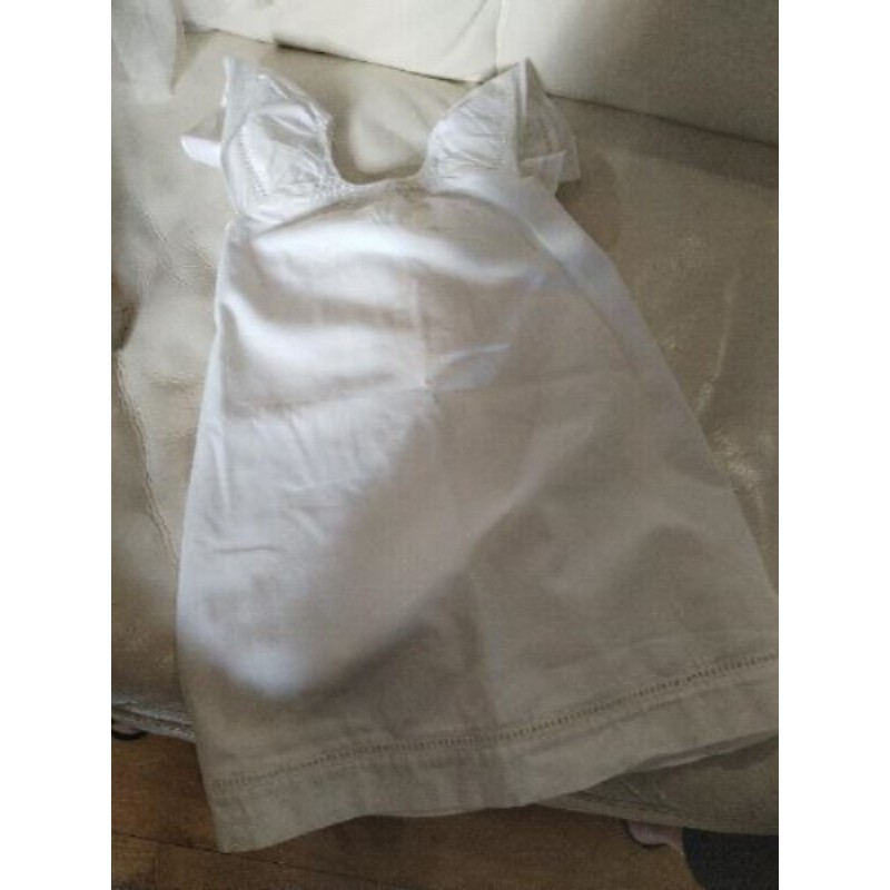 Robe Cyrillus 4 ans blanche, volants dos, cérémonie 