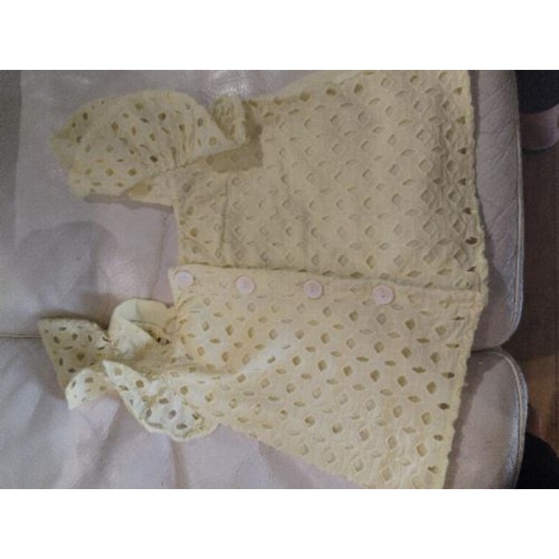Blouse 6 ans zara jaune broderie 