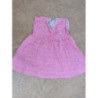 Robe coton rayée rose 80 cm /12 mois 