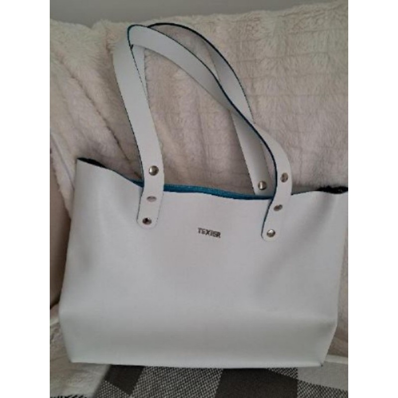 Sac à main. Marque TEXIER.BLANC