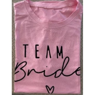 T-shirt rose « TEAM BRIDE »...