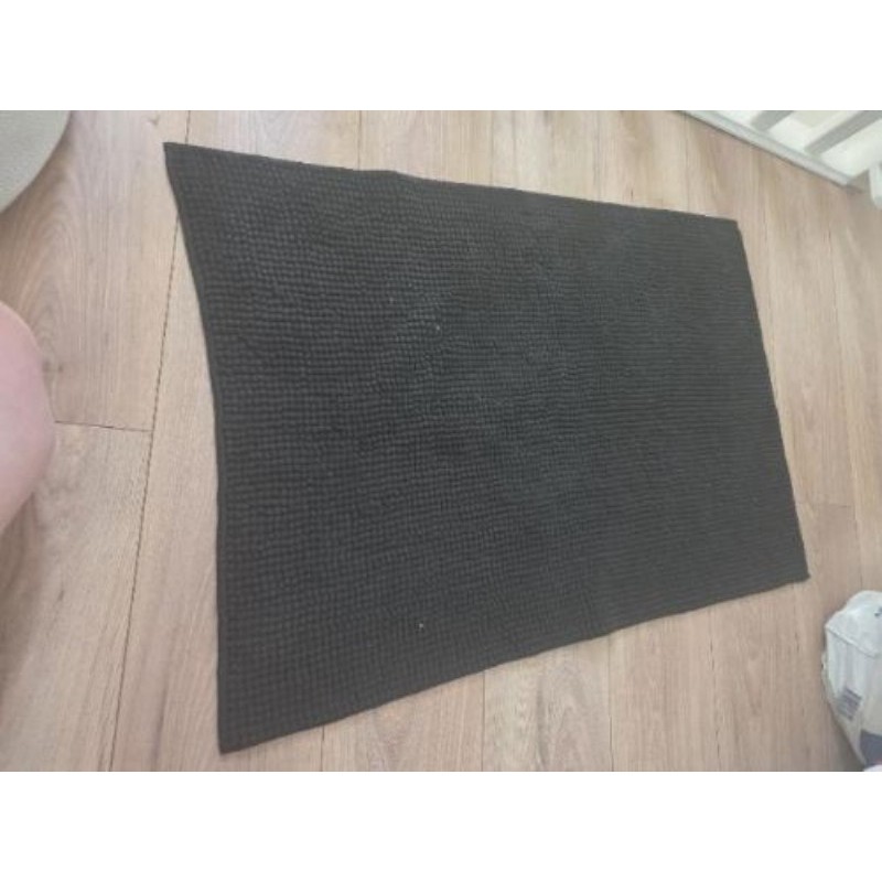 Tapis salle de bain 90x62 cm noir