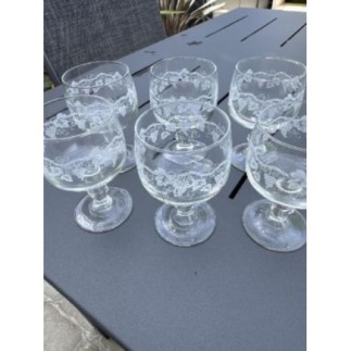Lot de 6 verres à vin 