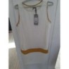 Robe neuve blanche et moutarde taille XL Marque LAKLOOK