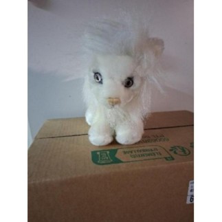 Peluche lion blanc 