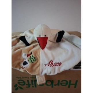 Doudou sigogne 