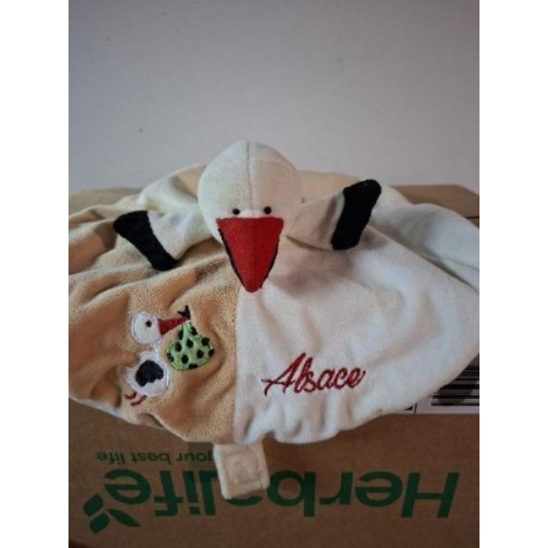 Doudou sigogne 