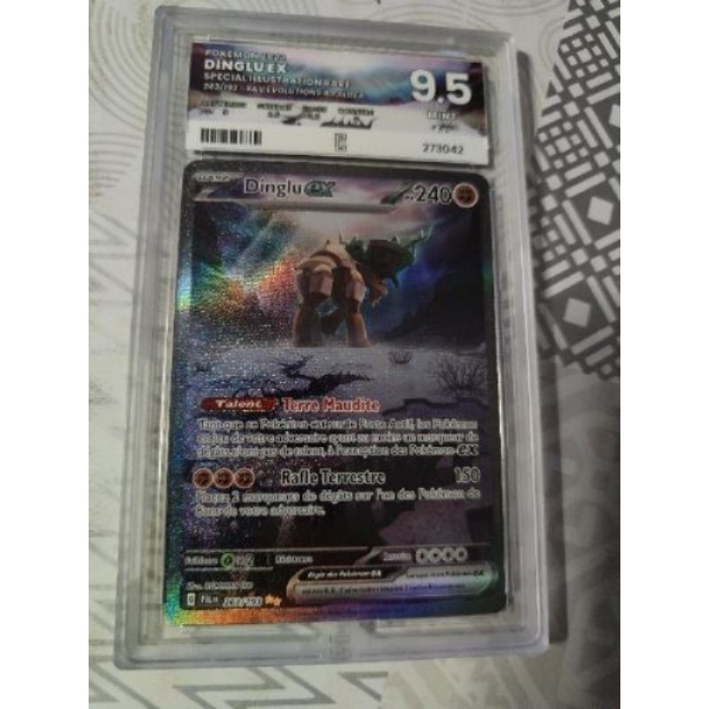Carte pokémon gradés Dinglu Ex 9.5