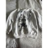 Pull bershka blanc et gris taille 10/12 ans 
