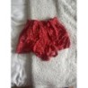 Short rouge à fleurs fluide taille XXS la halle 